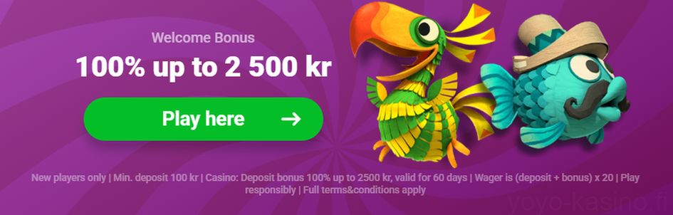 Yoyo Casino Tervetuliaisbonus